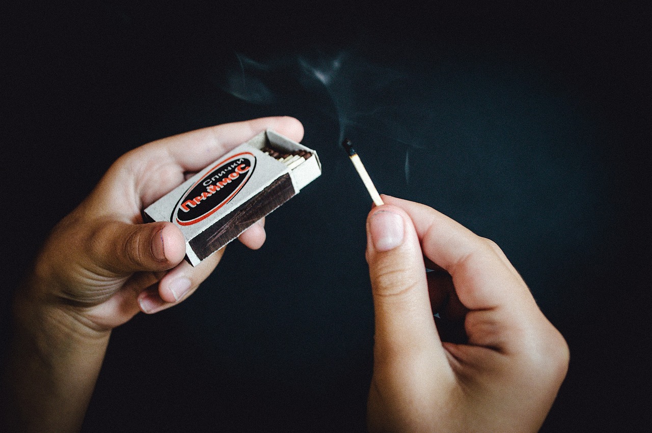 matches, hands, fire